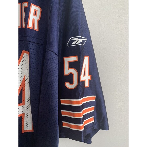 Vintage Reebok NFL Chicago Bears Jersey Brian Irlacher in Blue Size 2XL - Picture 5 of 5